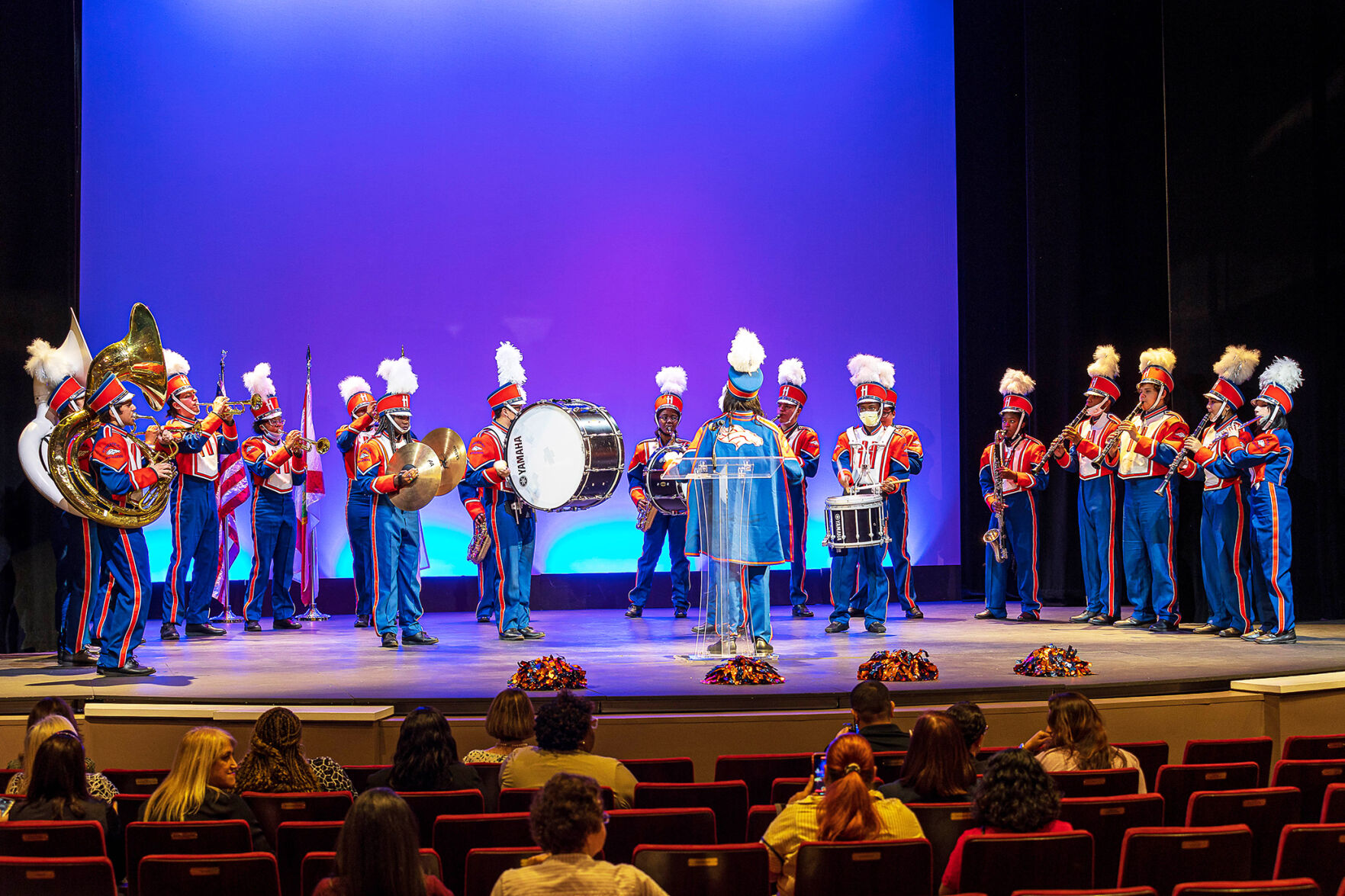 Homestead Senior High School Band showed their talent at the Meet and Greet for M-DCPS Superintendent.